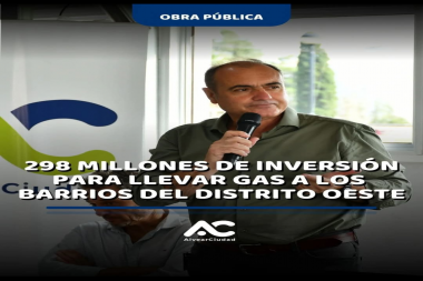 Obra histórica para Distrito Oeste Alvear!